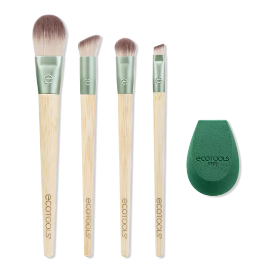 Ecotools Set de esponja y brochas de maquillaje- 5 piezas Dash of Glow de edición limitada