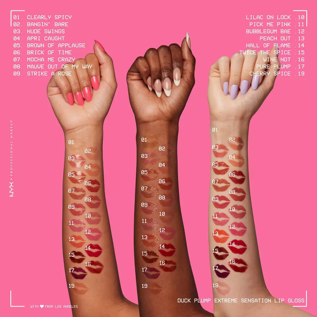 NYX Brillo voluminizador de labios con alto contenido de pigmento Duck Plump