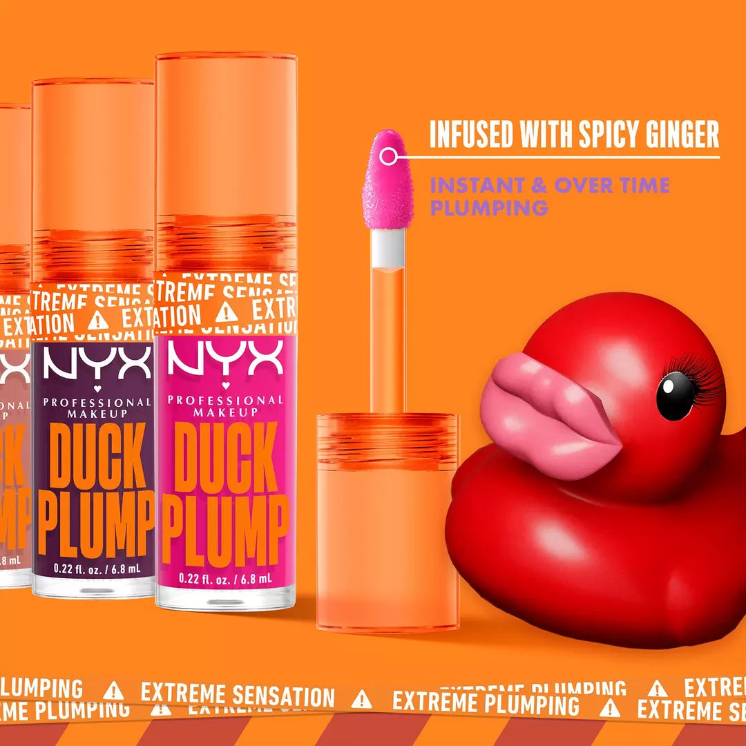 NYX Brillo voluminizador de labios con alto contenido de pigmento Duck Plump