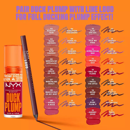 NYX Brillo voluminizador de labios con alto contenido de pigmento Duck Plump
