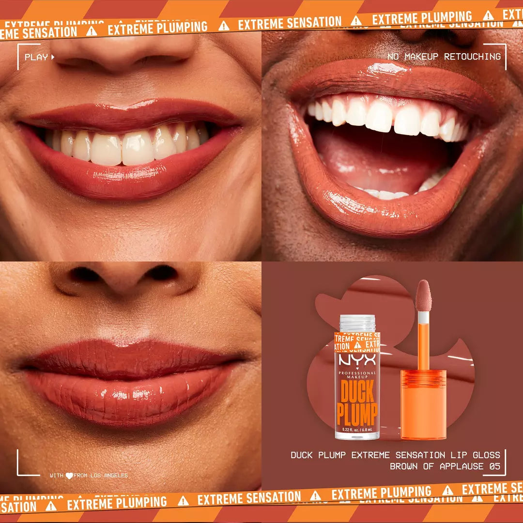 NYX Brillo voluminizador de labios con alto contenido de pigmento Duck Plump