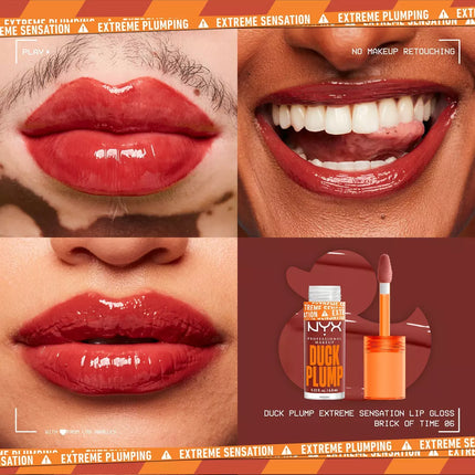 NYX Brillo voluminizador de labios con alto contenido de pigmento Duck Plump