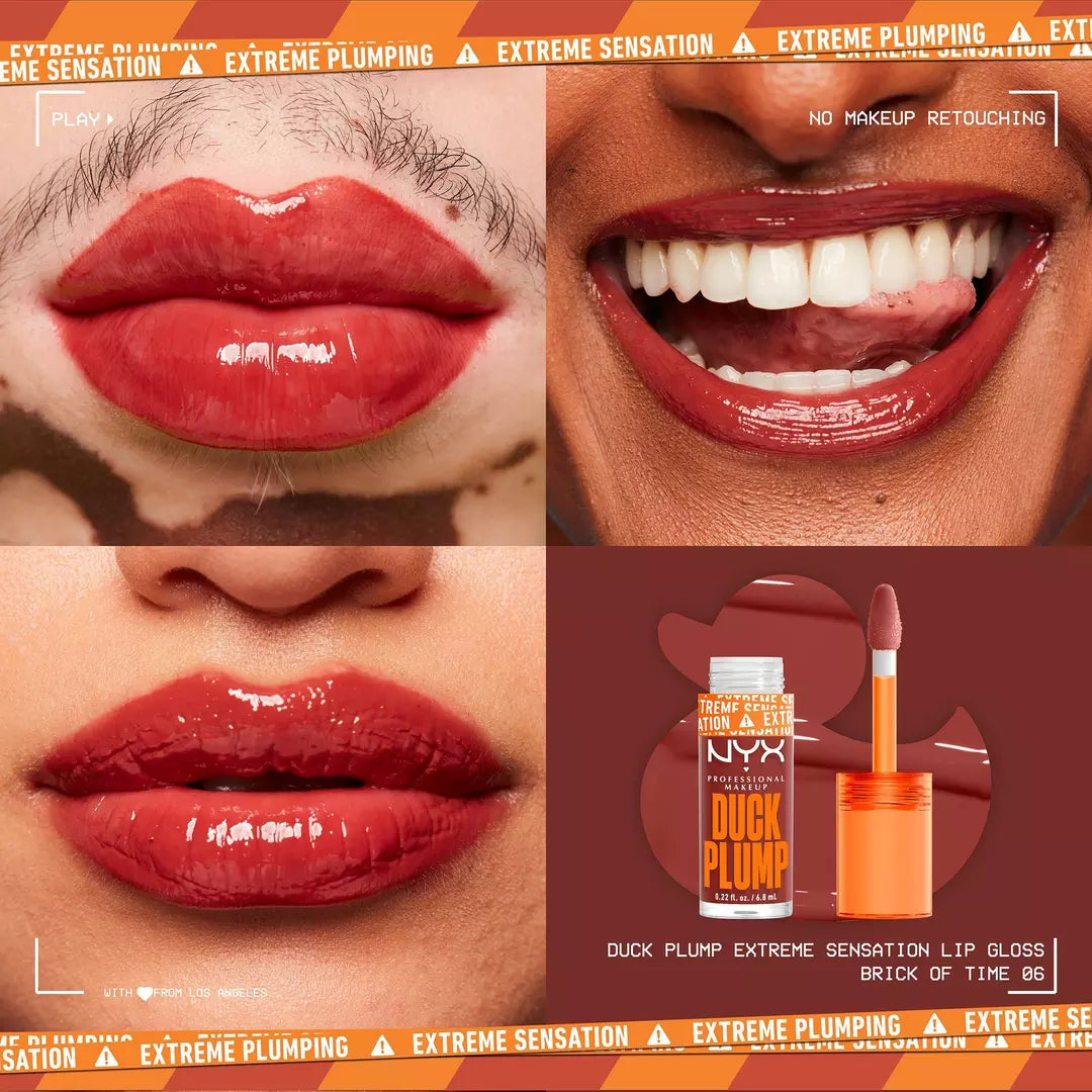 NYX Brillo voluminizador de labios con alto contenido de pigmento Duck Plump
