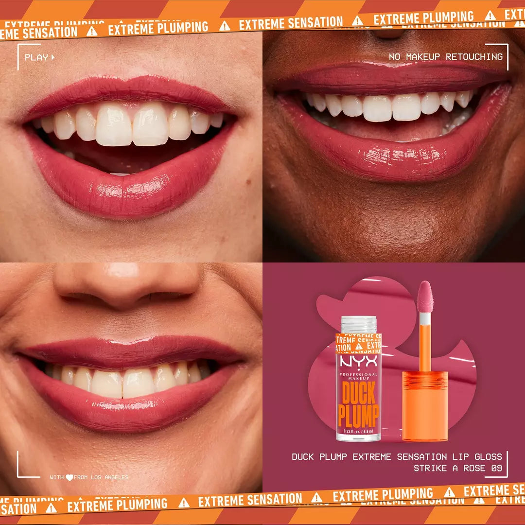 NYX Brillo voluminizador de labios con alto contenido de pigmento Duck Plump