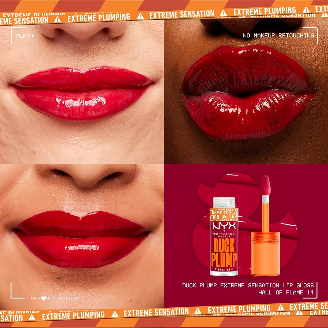 NYX Brillo voluminizador de labios con alto contenido de pigmento Duck Plump