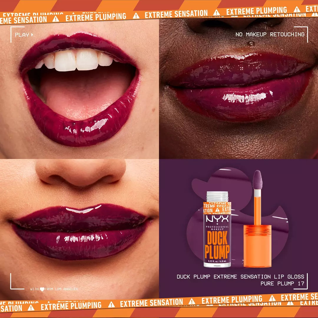NYX Brillo voluminizador de labios con alto contenido de pigmento Duck Plump