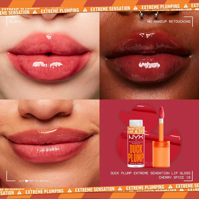 NYX Brillo voluminizador de labios con alto contenido de pigmento Duck Plump