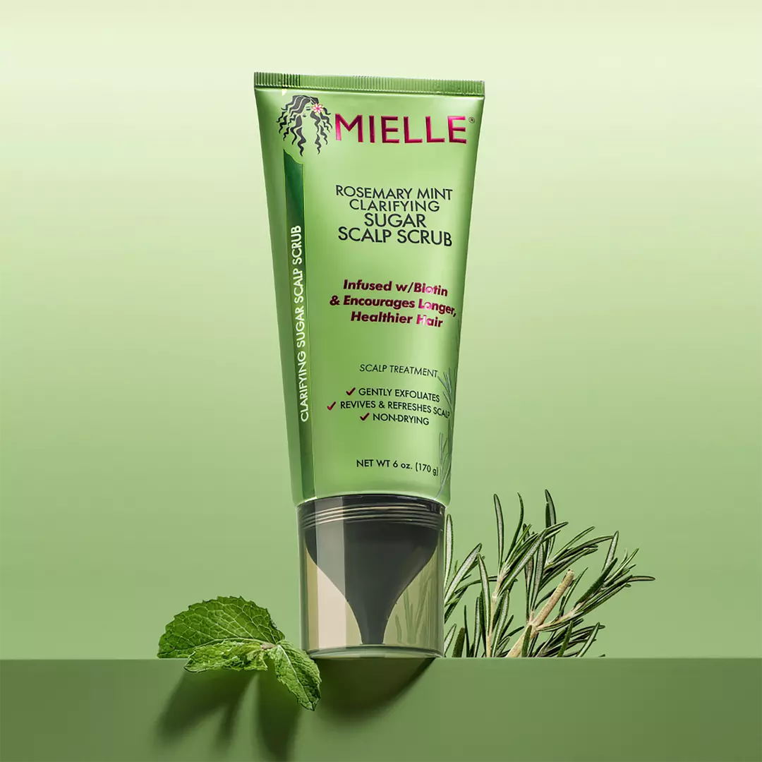 Mielle Exfoliante para cuero cabelludo con azúcar clarificante de menta y romero