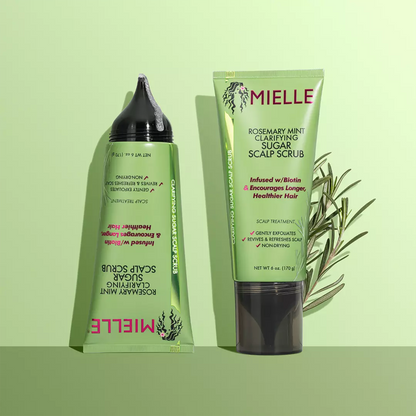 Mielle Exfoliante para cuero cabelludo con azúcar clarificante de menta y romero