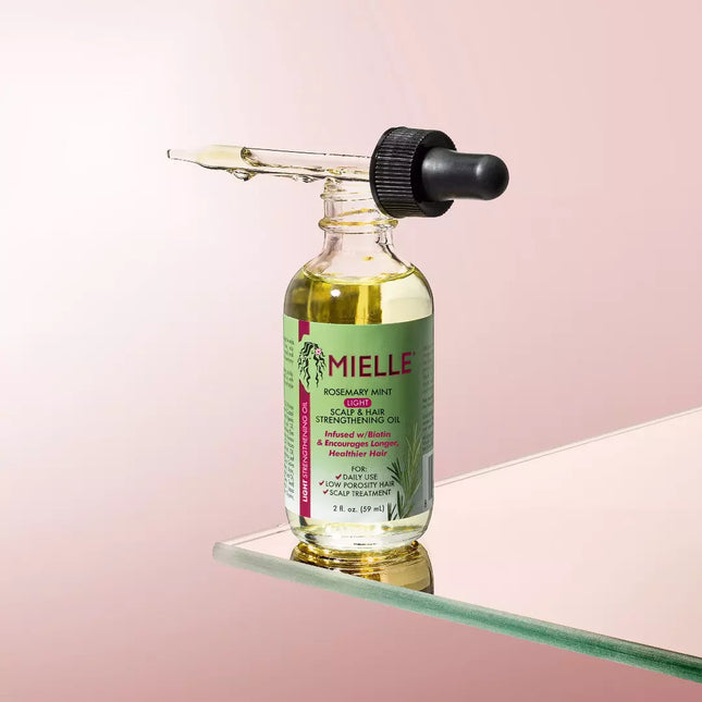 Mielle Aceite ligero para cuero cabelludo y cabello con menta y romero