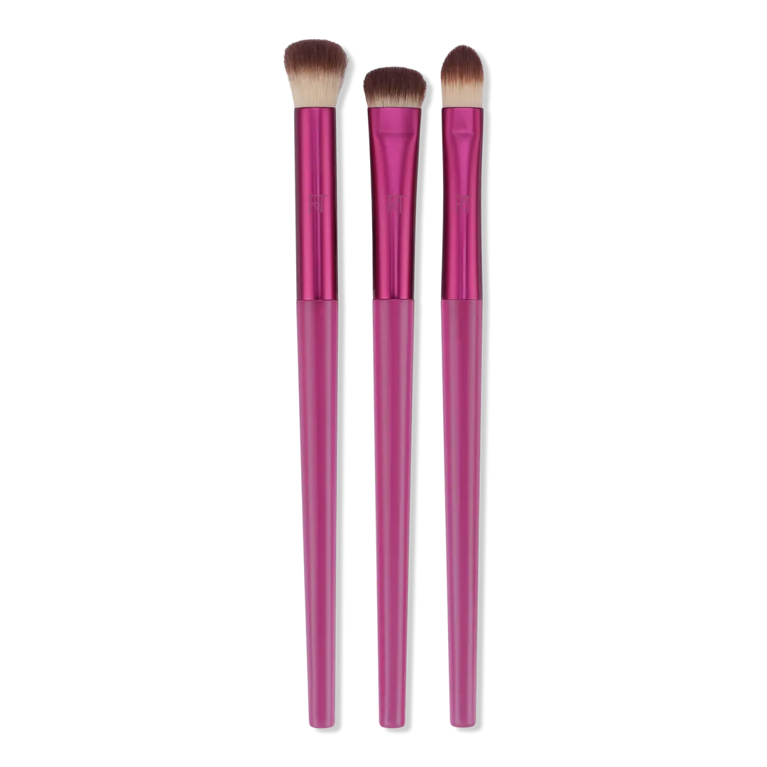 Real Techniques Trío de brochas de maquillaje MesmerEYES Cherry On Top