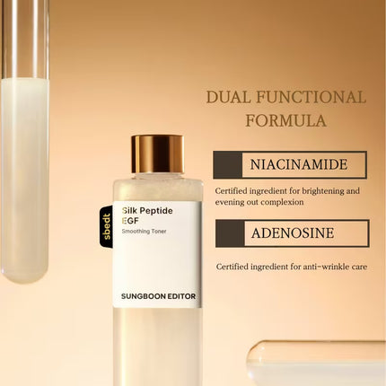 Sungboon Editor Silk Peptide EGF Intensive Smoothing Toner 300ml