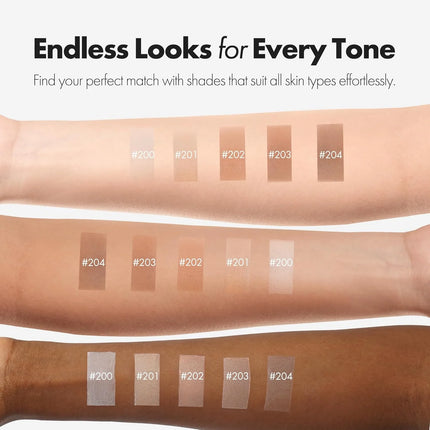 ELROEL BLANC Cover Cream Stick V - Base de maquillaje coreana que cambia de color con brocha desmontable, cobertura de media a completa