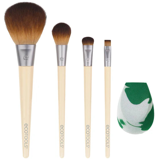 Ecotools The Core Five Makeup Brush + Sponge Set- Los 5 Basicos