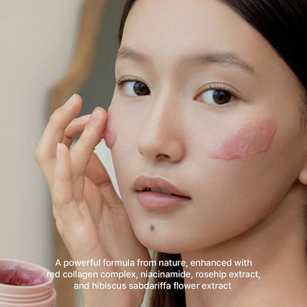 Arencia Overnight Red Smoothie Face Mask Serum, Glowing & Soothing with 30% red collagen, Niacinamide 50g