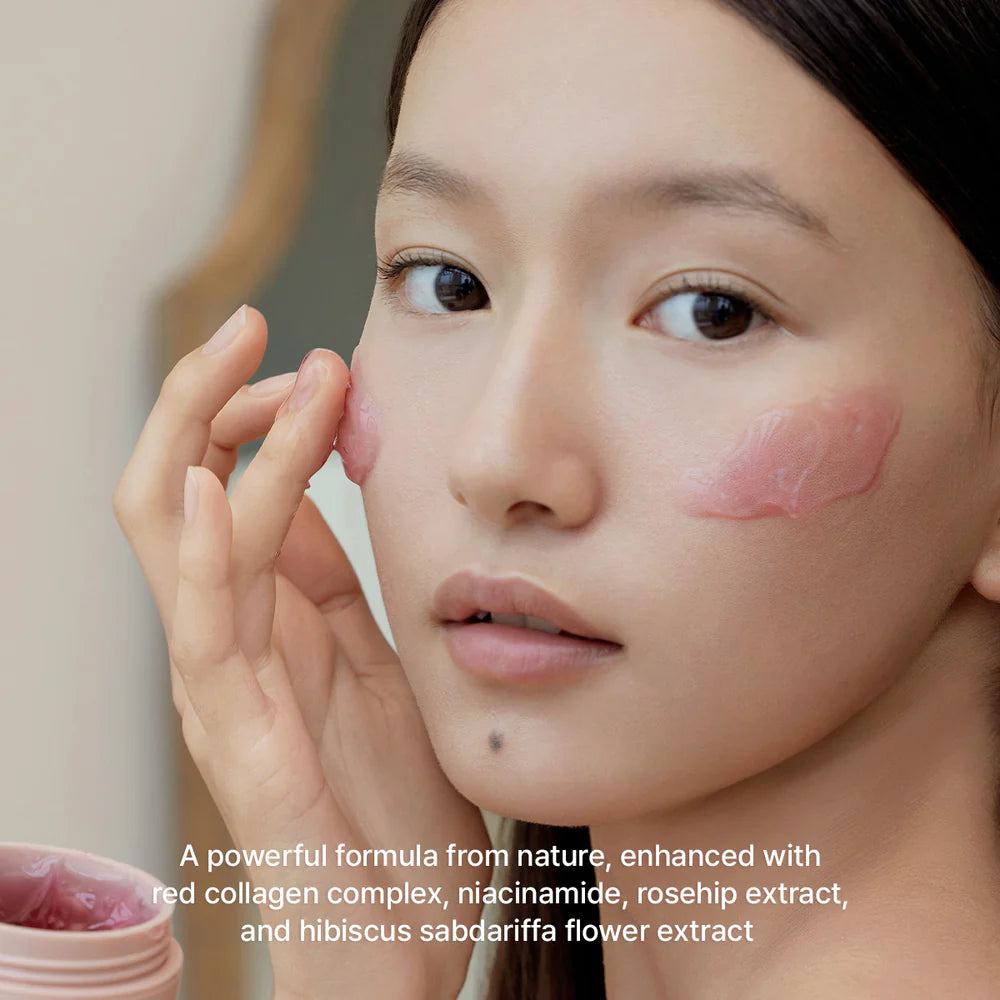 Arencia Overnight Red Smoothie Face Mask Serum, Glowing & Soothing with 30% red collagen, Niacinamide 50g