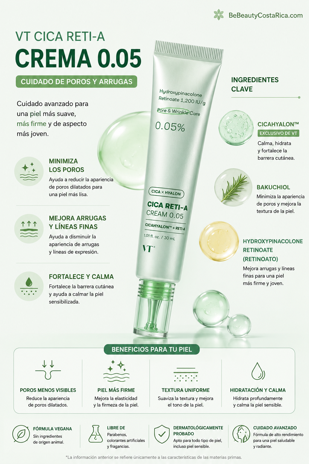 VT Cosmetics Cica Reti-A Retinol Cream 0.05