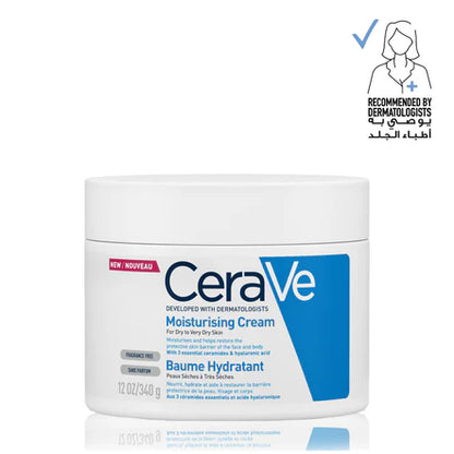 Cerave Crema hidratante, crema hidratante para el cuerpo y el rostro 340g