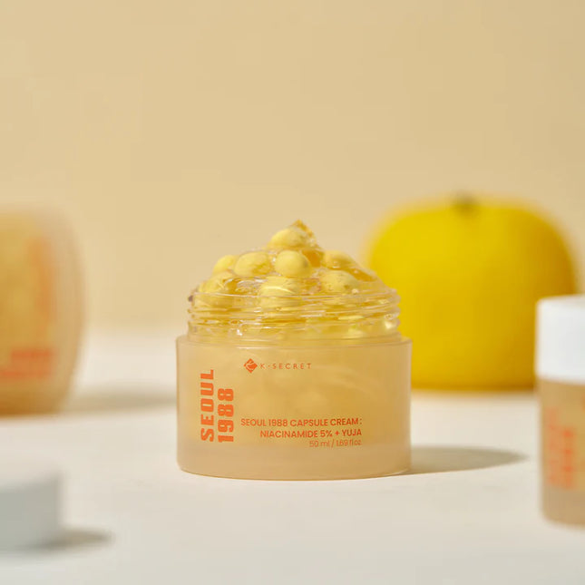 K-Secret SEOUL 1988 Capsule Cream : Niacinamide 5% + Yuja 50ml