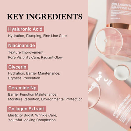 Medicube Mascarilla envolvente de colágeno para la noche- Collagen Night Wrapping Mask 75ml