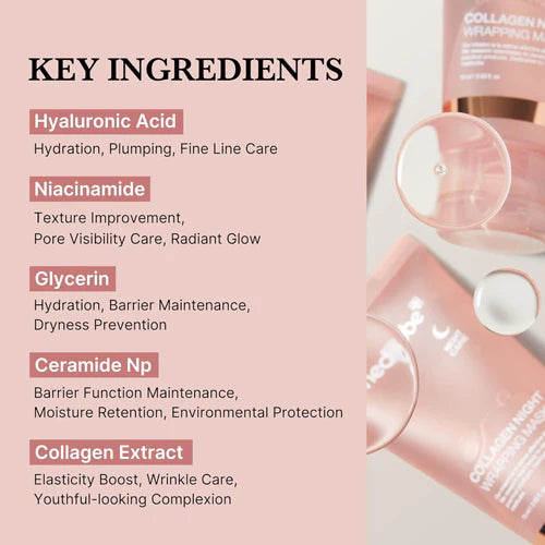 Medicube Mascarilla envolvente de colágeno para la noche- Collagen Night Wrapping Mask 75ml