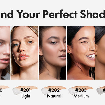 ELROEL BLANC Cover Cream Stick V - Base de maquillaje coreana que cambia de color con brocha desmontable, cobertura de media a completa