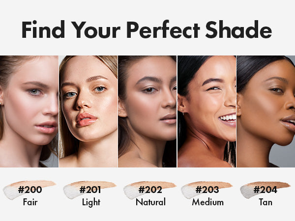 ELROEL BLANC Cover Cream Stick V - Base de maquillaje coreana que cambia de color con brocha desmontable, cobertura de media a completa