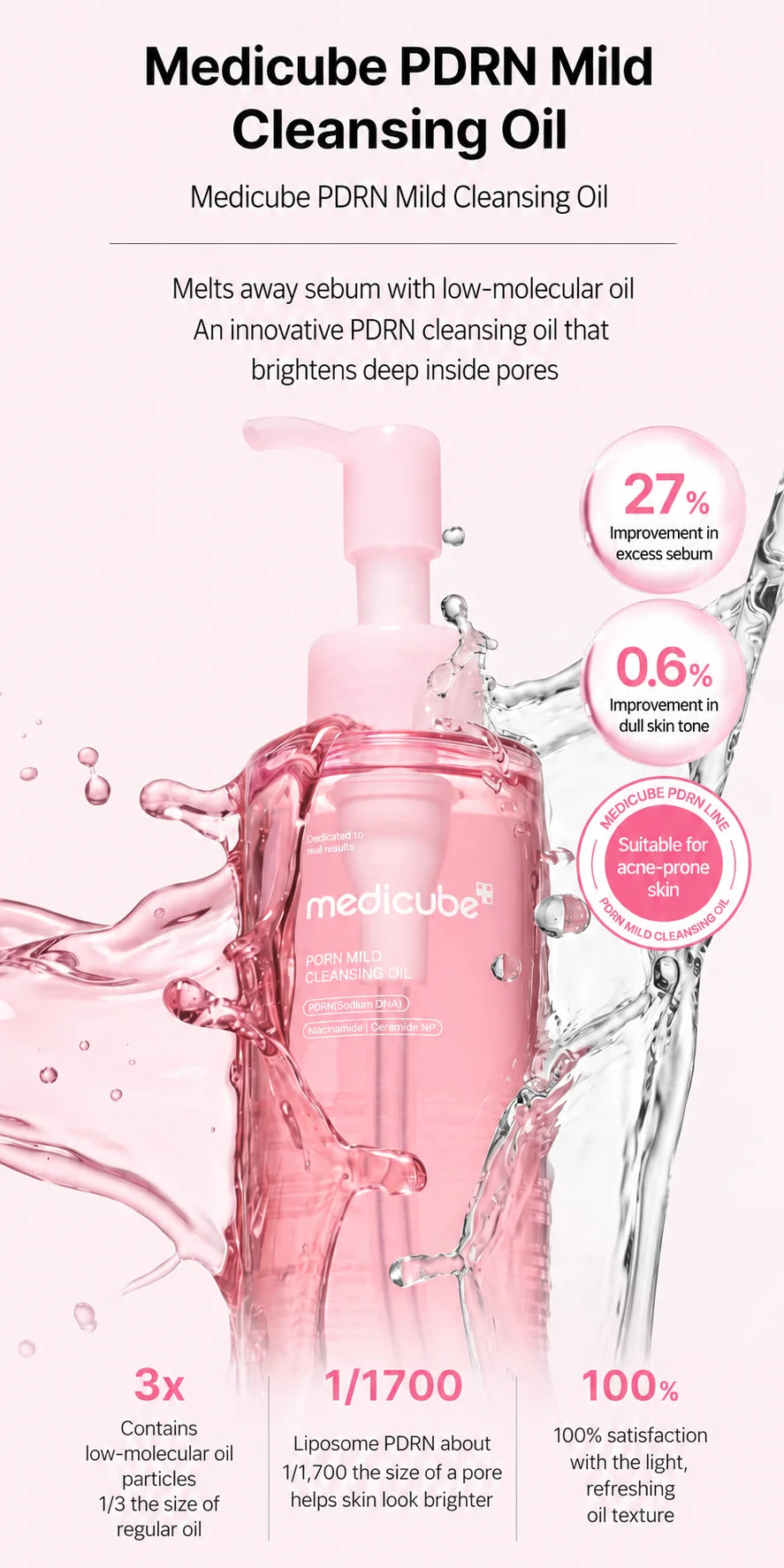 Medicube PDRN Mild Cleansing Oil – 195 ml