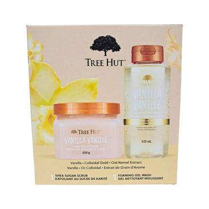 Tree Hut Set Exfoliante Shea Sugar Scrub Vanilla y Gel de baño