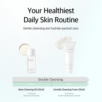 mixsoon Pure Glow Essentials Set 5 pasos para el cuidado de la piel, suave e hidratante