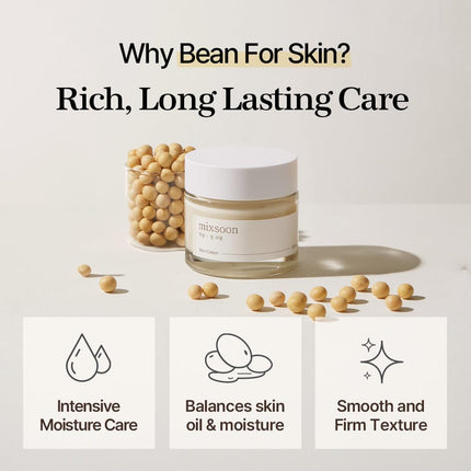 Mixsoon Bean Cream - Crema facial hidratante intensiva 50ml