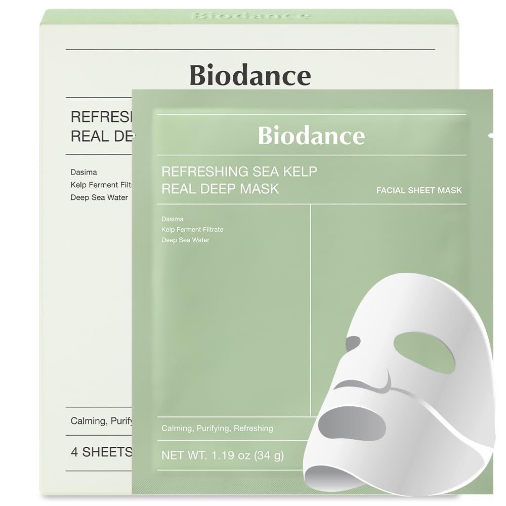 Biodance Mascarilla refrescante de algas marinas Pack 4 mascarillas