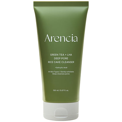 Arencia Ácido salicílico, té verde + LHA Deep Pore Rice Cake Cleanser