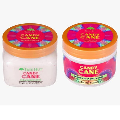 Tree Hut Set de  Exfoliante y mantequilla corporal Candy Cane