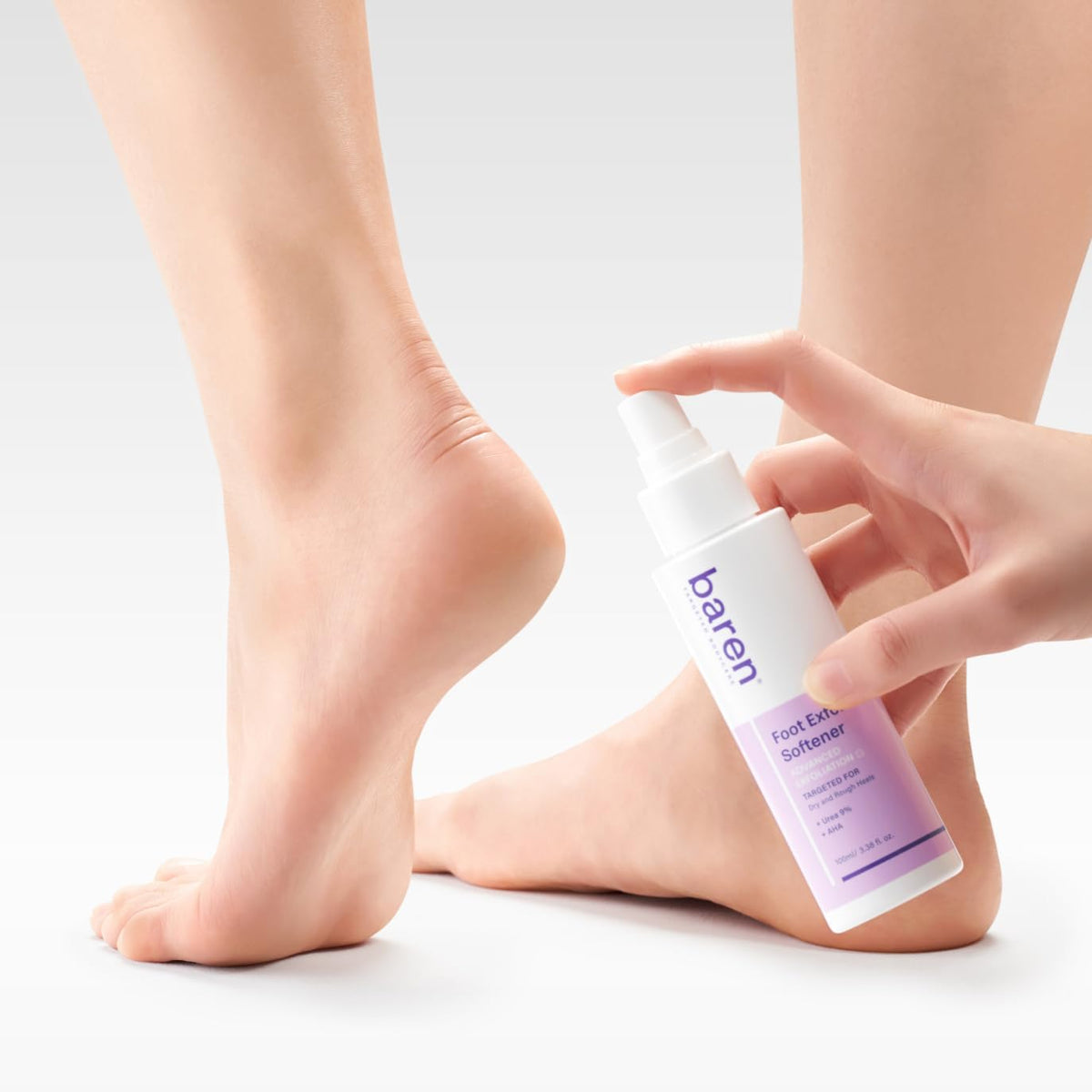 Baren Foot Callus Remover Kit – Kit Removedor de Callos para Pies (Spray Exfoliante + Lima de Acero Inoxidable)