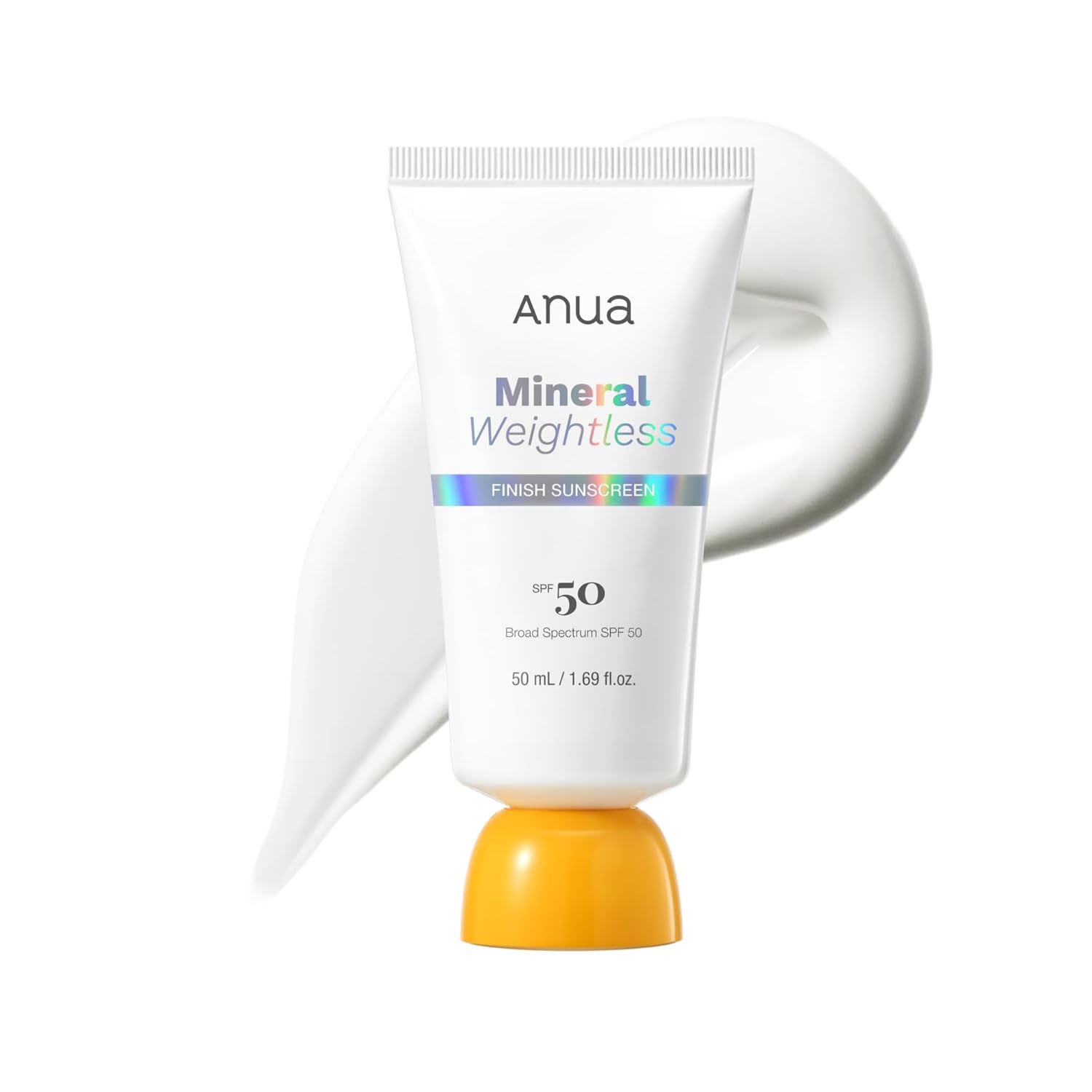Anua Mineral Weightless Finish Sunscreen SPF 50 – Protector Mineral de Amplio Espectro 50ml