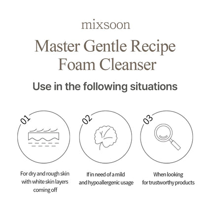 Master Gentle Recipe Foam Cleaser 150ml- Mixsoon