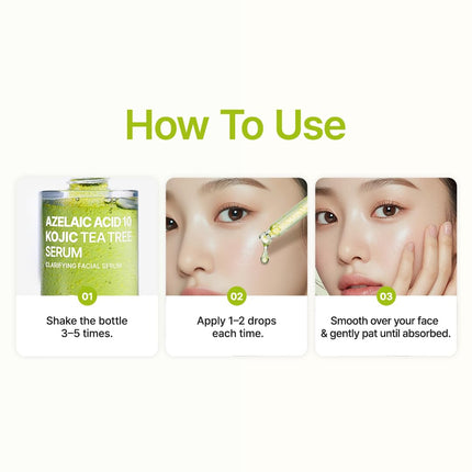 Purito Azelaic Acid 10 Kojic Tea Tree Serum 30ml