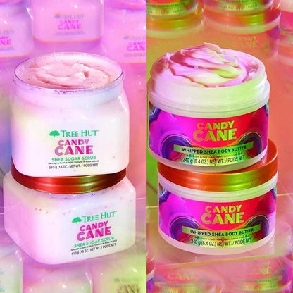 Tree Hut Set de  Exfoliante y mantequilla corporal Candy Cane