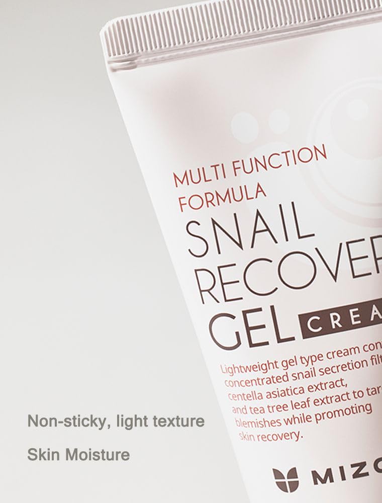 Mizon Snail Recovery Gel Cream, Crema en gel para recuperacion, arrugas y elasticidad 45ml