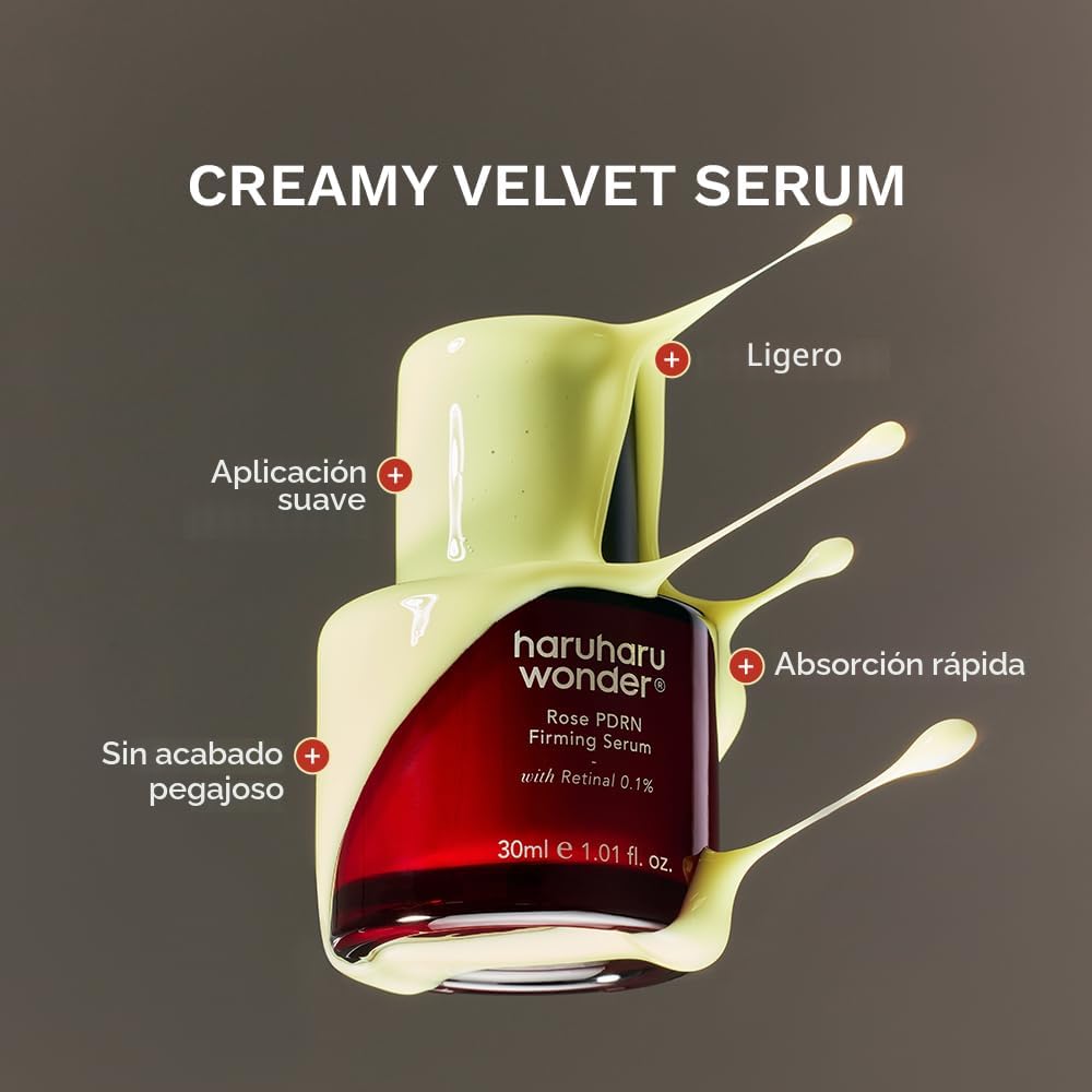 Haruharu Wonder Rose PDRN Firming Serum – Sérum Reafirmante con Retinal 0.1% 30 ml