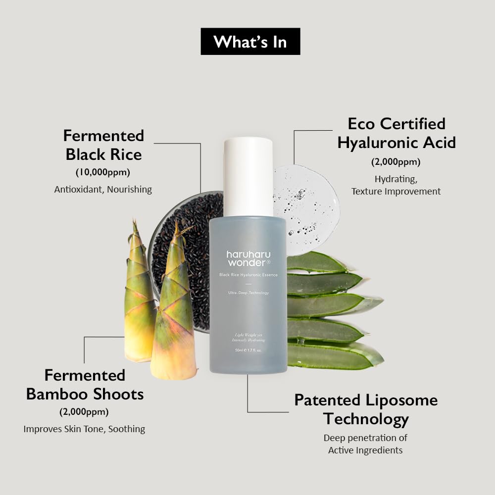 Haruharu WONDER Black Rice Hyaluronic Essence 50ml