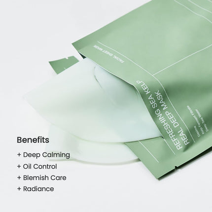 Biodance Mascarilla refrescante de algas marinas Pack 4 mascarillas