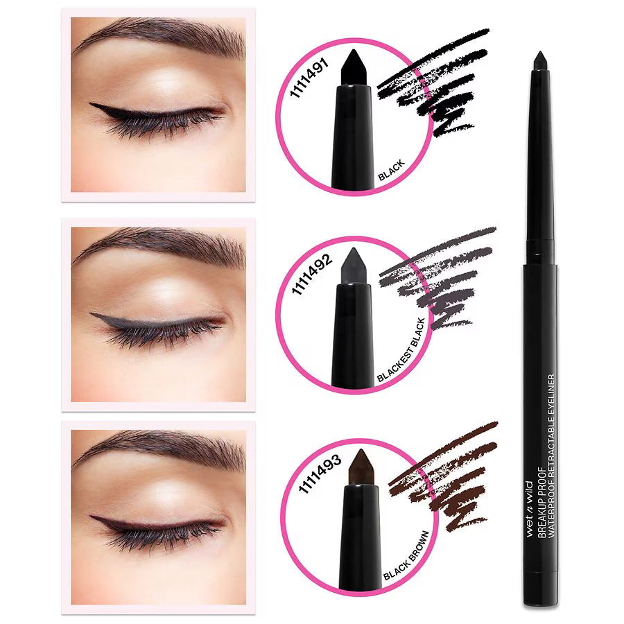wet n wild Breakup Proof Waterproof Retractable Gel Eyeliner – Delineador en Gel Waterproof