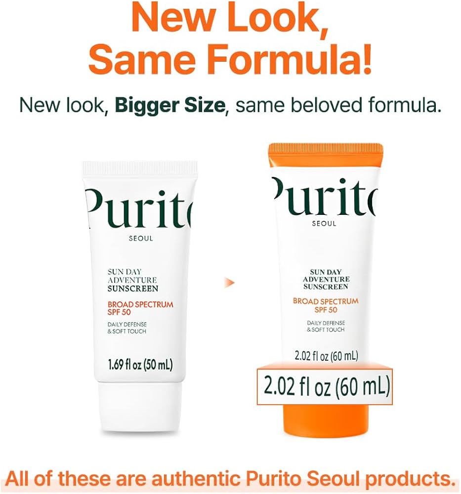 PURITO SEOUL Daily Soft Touch Sunscreen SPF50+ PA++++ 60 ml
