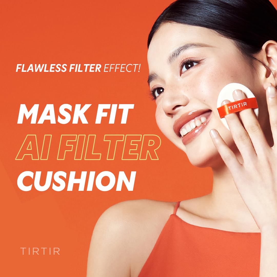 Tirtir Mask Fit Ai Filter Cushion Foundation Acabado semimate  Hasta 72 h cobertura media