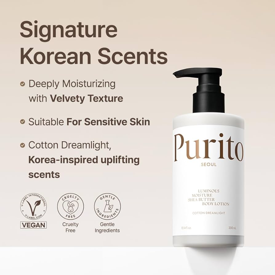 Purito Luminous Moisture Cotton Dreamlight Shea Butter Body Lotion300ml