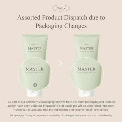 Master Gentle Recipe Foam Cleaser 150ml- Mixsoon