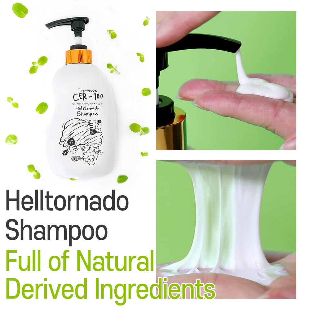 Elizavecca CER-100 Recubrimiento de colágeno para cabello A+ Muscle Hell-Tornado Shampoo