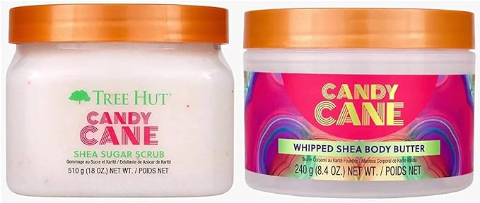 Tree Hut Set de  Exfoliante y mantequilla corporal Candy Cane